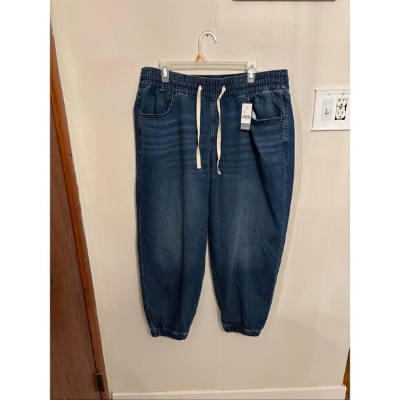 Lane Bryant Pul-On Cloud Knot Jogger Size 18 Dark Wash Knit Denim NWT - Picture 5 of 9